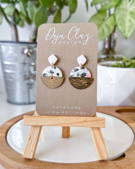 Kylie | Floral Pattern | Dangle Earrings