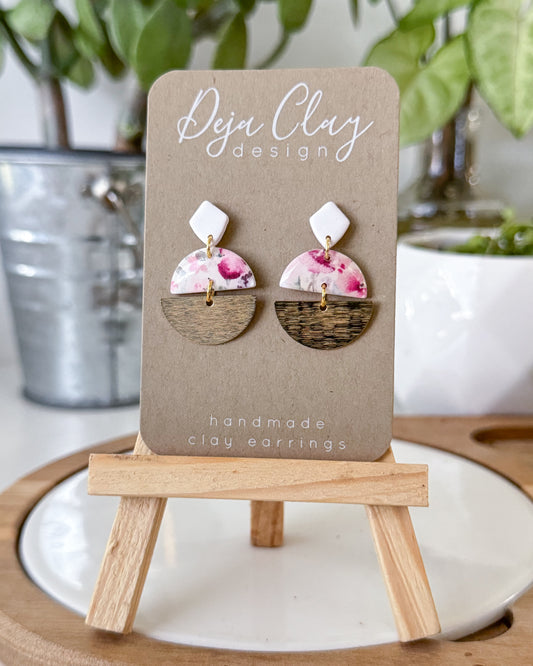 Kylie | Floral Pattern | Dangle Earrings